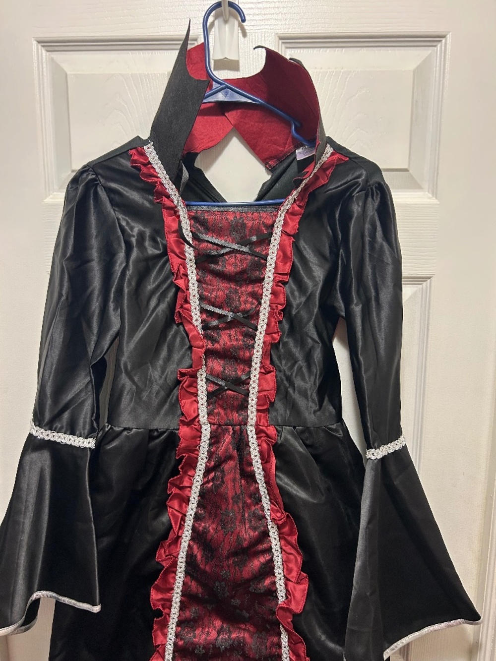 Halloween Girls Vampire Costume Gothic Royal Dracula Dress Size 12-14